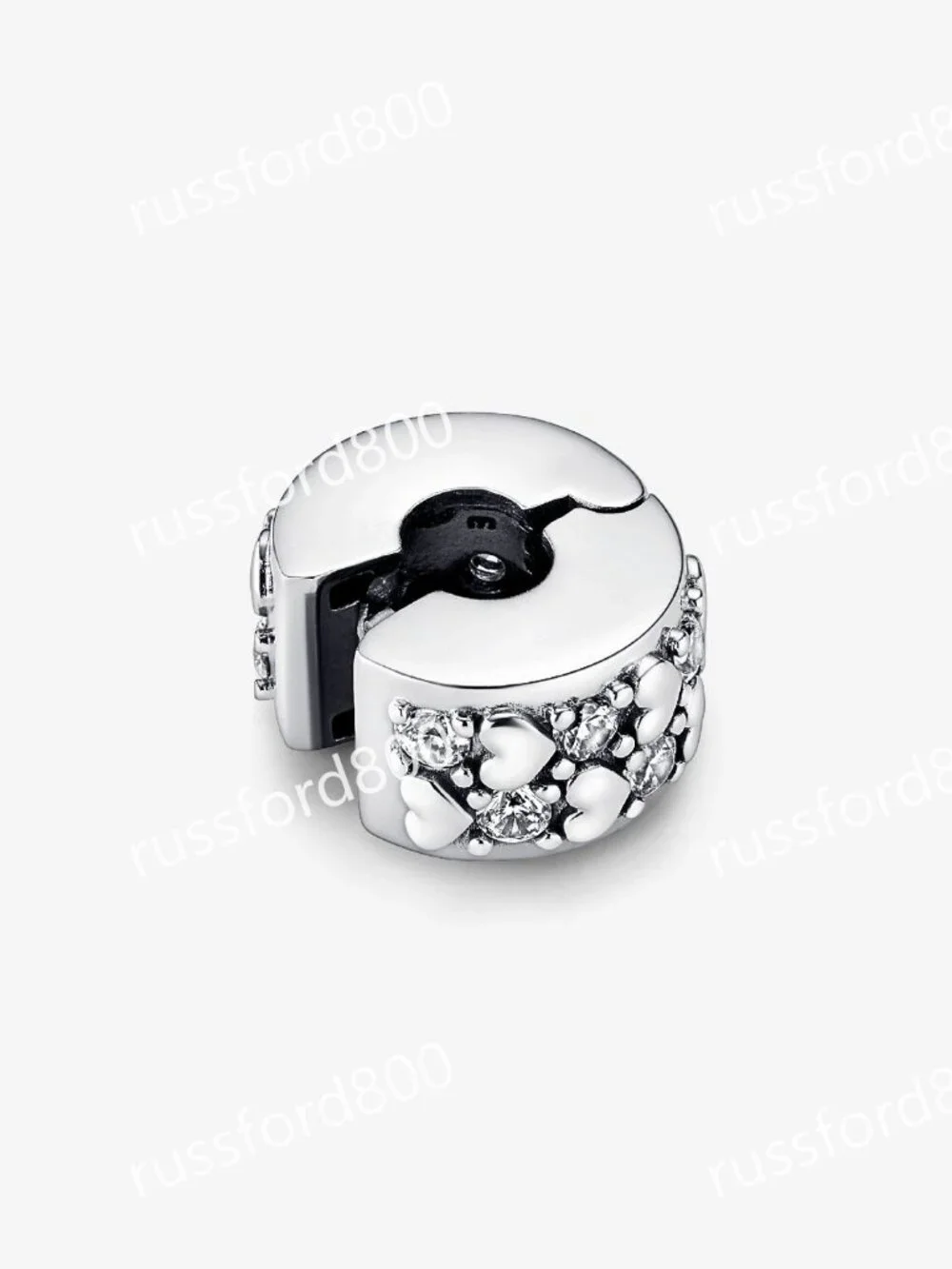 Pandora Infinite Hearts Sparkling Clip Charm